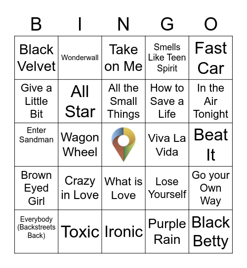 Round 2: Bingo Card