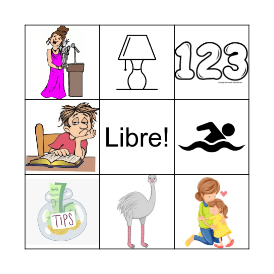 Loteria! Bingo Card