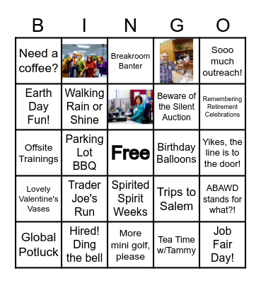 Memory Lane Bingo Card