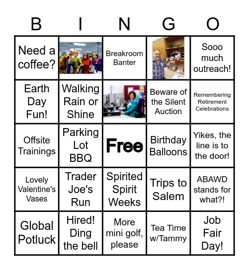 Memory Lane Bingo Card