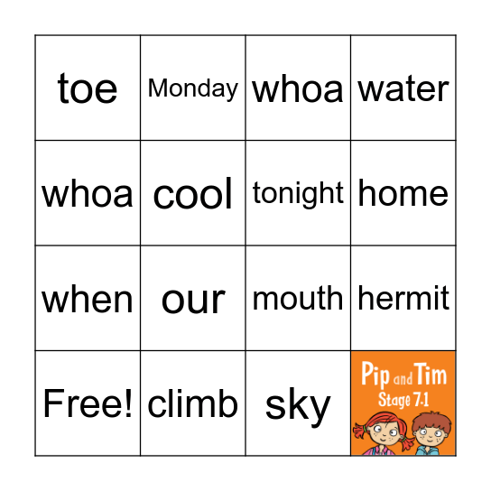LLLL Stage 7, Unit 1 - Bingo Card
