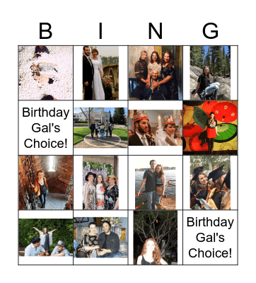 Megan Bingo Card