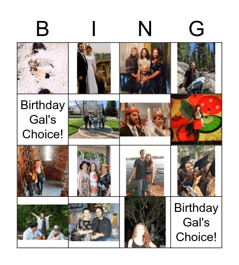 Megan Bingo Card