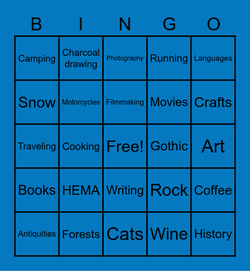 Omar Bingo Card