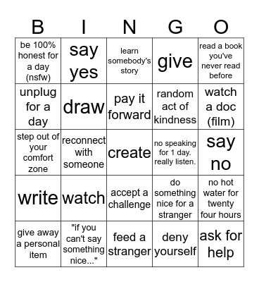 Lent Bingo 2015 Bingo Card