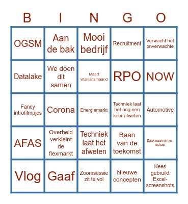 Consolid TV Bingo Card