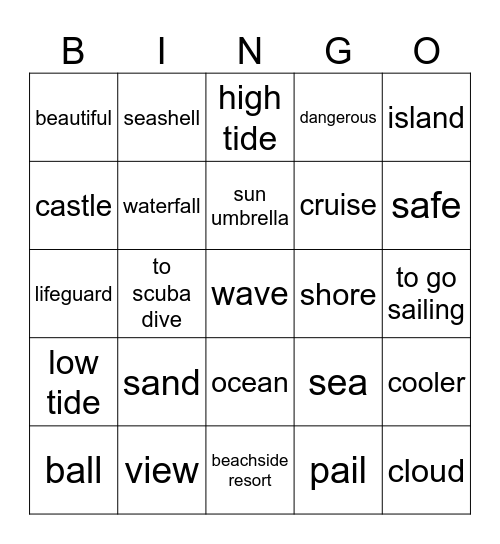 List #9 La Playa en América Latina Bingo Card