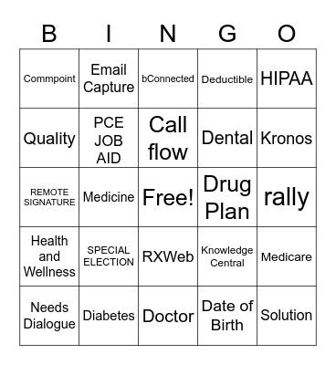 United Bingo Card