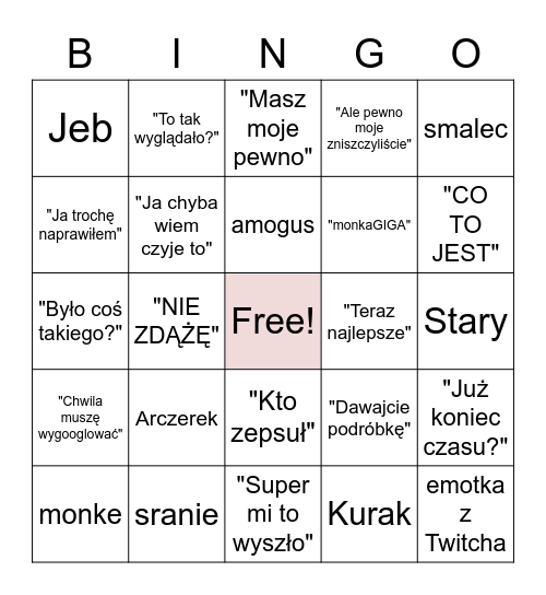 Gartic Bingo Card