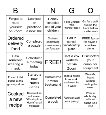 Fun At Work Day Bingo!! Bingo Card
