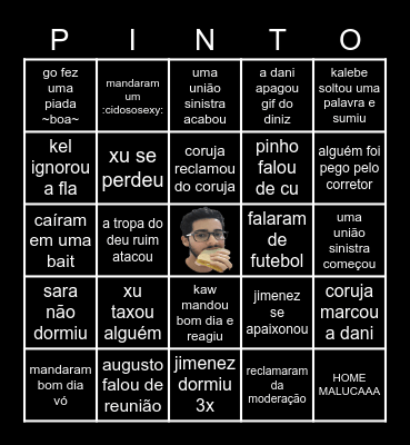 Bingo do Tel Tel Bingo Card