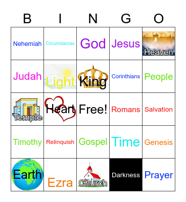 April, 18, 2021 Bingo Card