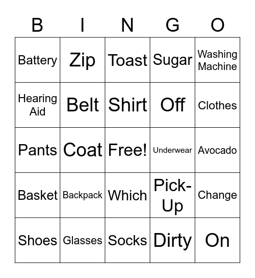 ASL Bingo 9 Bingo Card