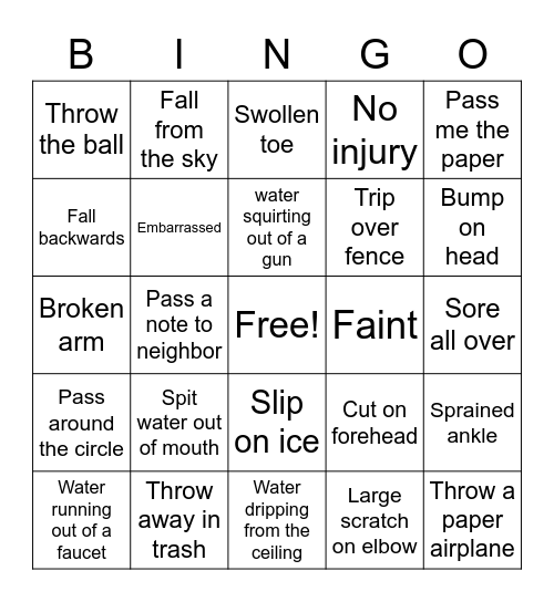 ASL Unit 18 BINGO Card