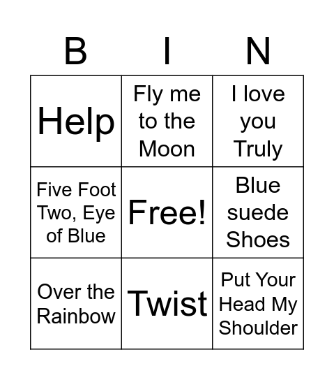 Trial Bingo Board Bingo Card