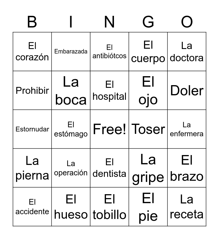 spanish-bingo-card