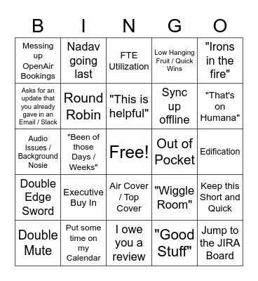 Retro Bingo Card