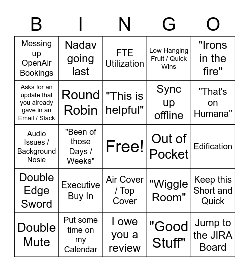 Retro Bingo Card