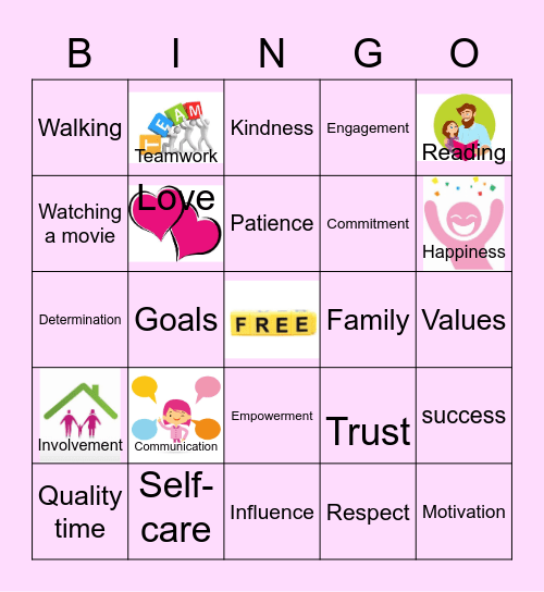 Family Engagement Bingo Card