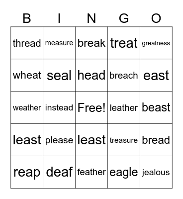 EA Bingo Card