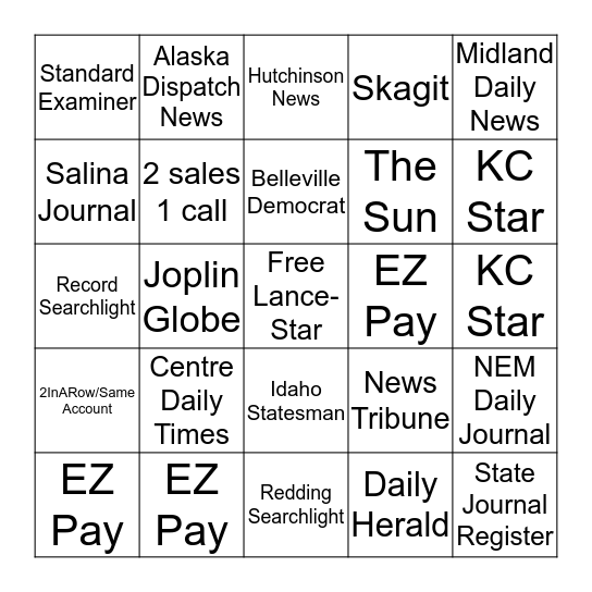 Bingo Card