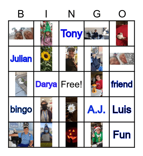 Bingo Buddies Bingo Card