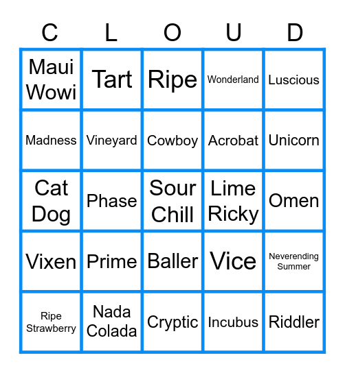 Bonfire Bingo! Bingo Card