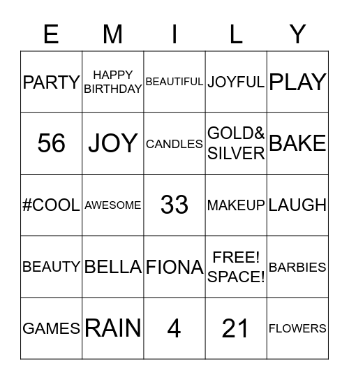 Bingo Card