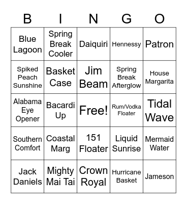 Shrimp Basket Bingo Card