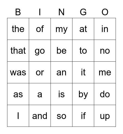 Blue and Gold words Bingo Card