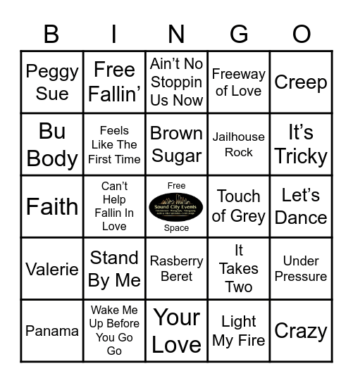 Gone To Soon Music Bingo Card