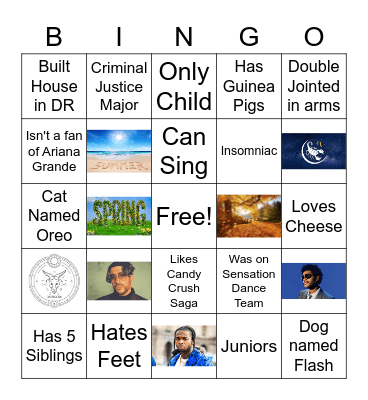 Meet the Neos <3 Bingo Card