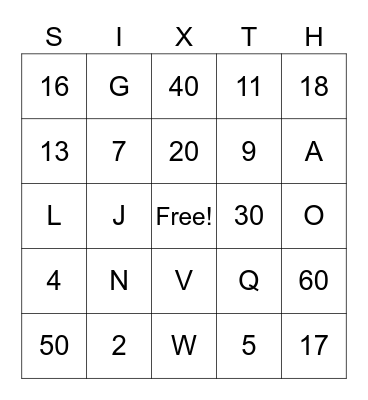 ABC -  123 GAME - Tio Tales Bingo Card