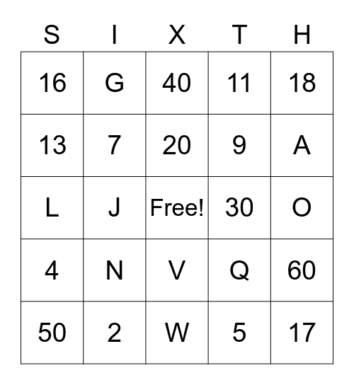 ABC -  123 GAME - Tio Tales Bingo Card