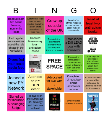 D&I Bingo Card
