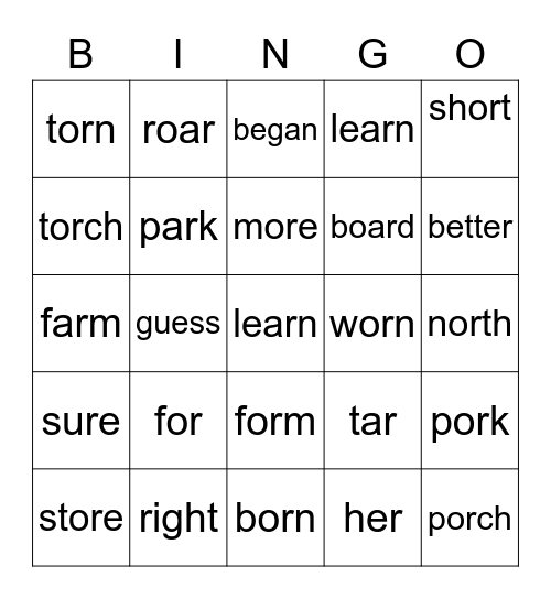 5.3 First Grade   1E,1S Bingo Card