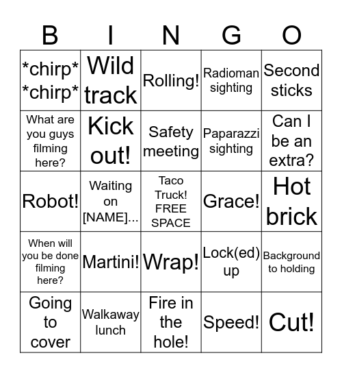 Abbey Singer Bingo Card