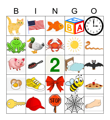 Counting Sounds Bingo Card