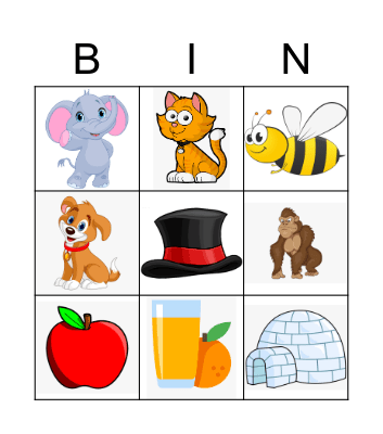 alphabet Bingo Card