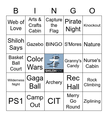 Night of Hope Bingo Card