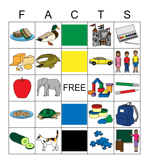 FACTS Game Bingo Card