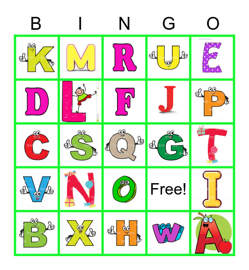 Alphabet Bingo Card