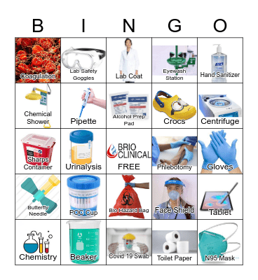 Lab Week Bingo Card