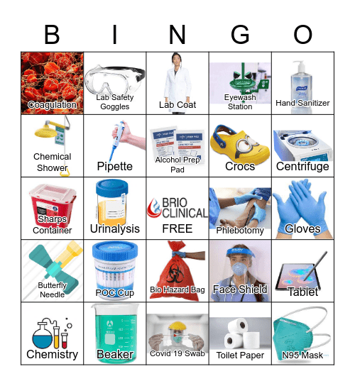 Lab Week Bingo Card