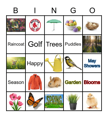 SPRINGO Bingo Card