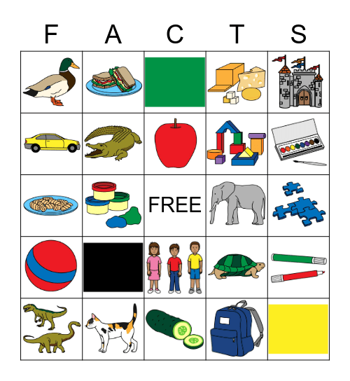 FACTS Game Bingo Card