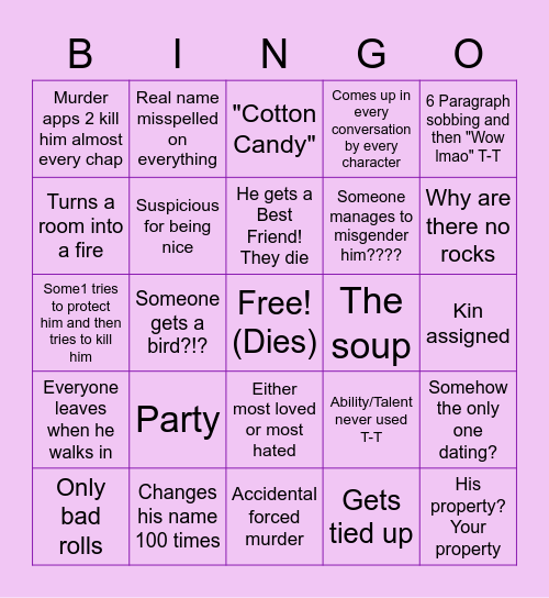 Anything Bingo Card