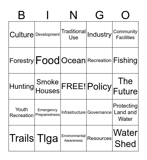 CCP BINGO Card