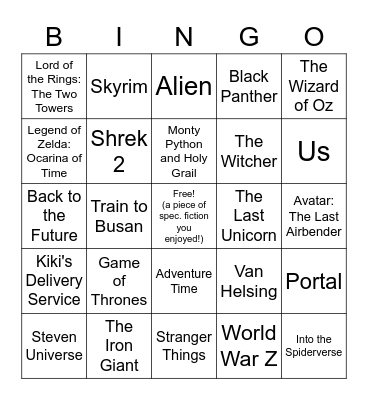 figments Issue 11 Launch Party Bingo Card