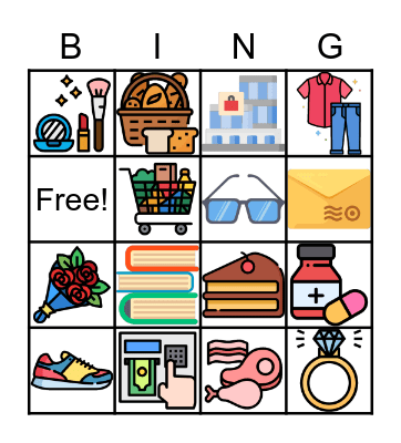 Geschäfte Bingo Card